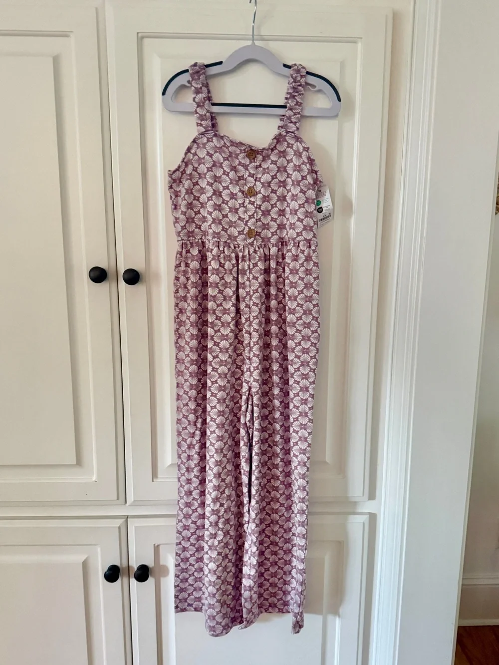 NWT OshKosh B’Gosh Girls Tropical Print Knit Jumpsuit, Size 10